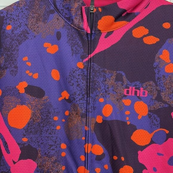 dhb Blok GLOW cycling jersey for women (short sleeves) size 14 - Picture 3 of 7